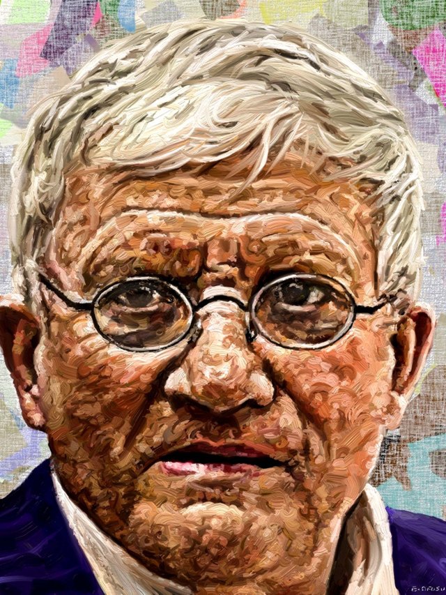 David Hockney by Edward Ofosu 2014 (iPad art) 
